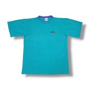 Vintage Wild Turkey Bourbon Collection Teal Belton T-Shirt Men's L USA Made